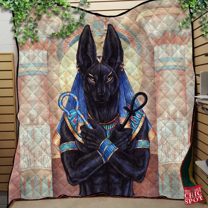 Anubis Quilt Blanket