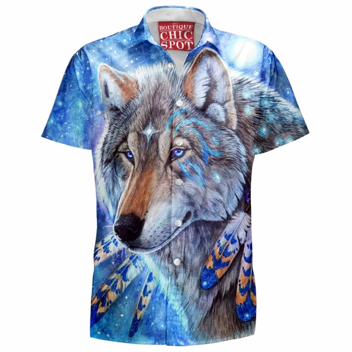 Mystic Spirit Wolf Hawaiian Shirt