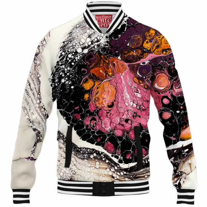 Anatomy Of A Universe Acrylic Fluid Baseball Jacket