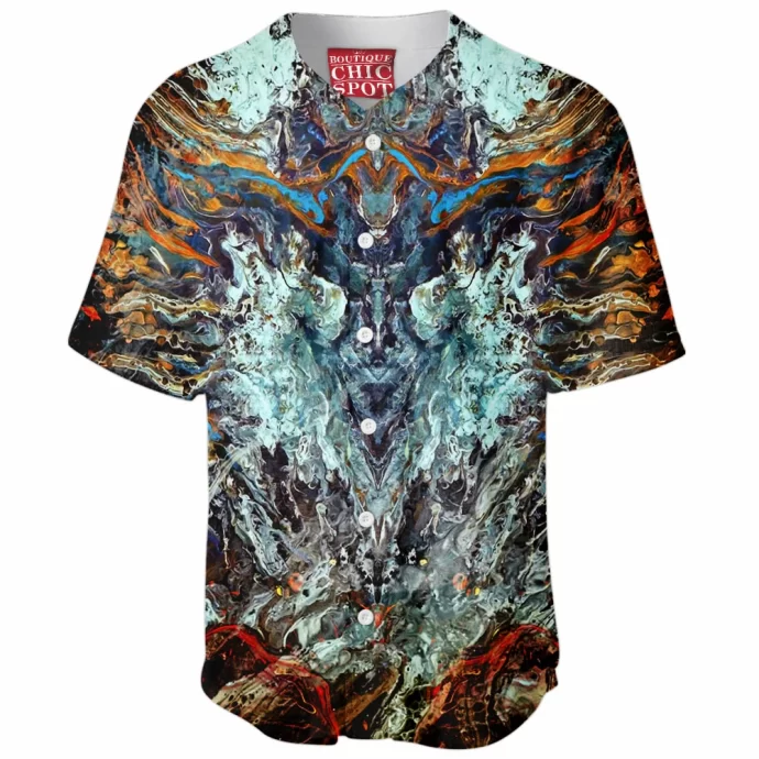 Psychedelic Rorschach Untitled Baseball Jersey