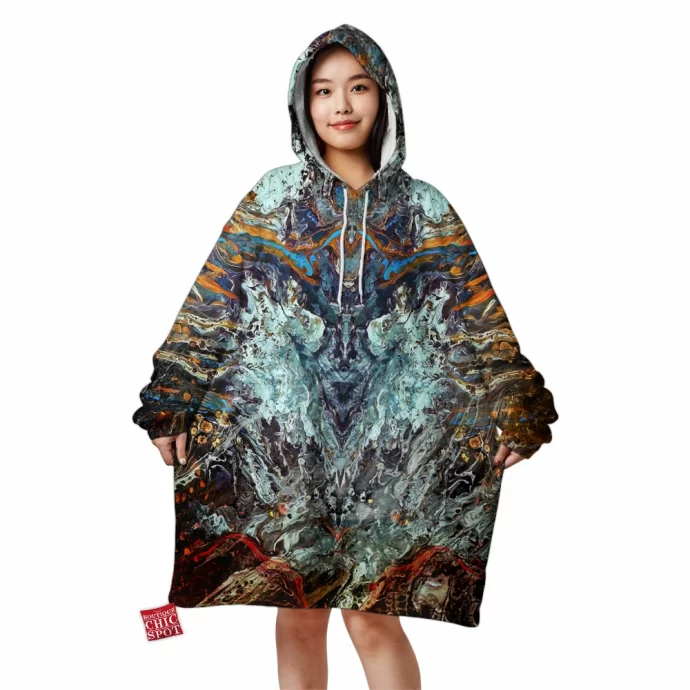 Psychedelic Rorschach Untitled Blanket Hoodie