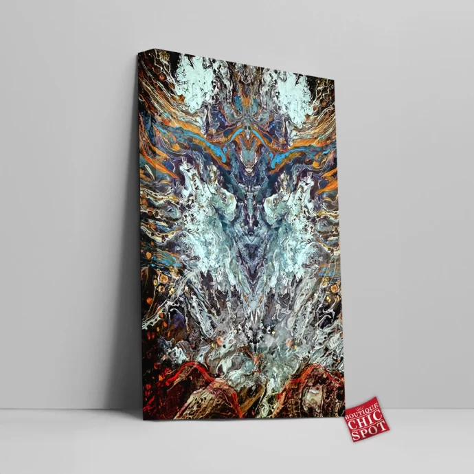 Psychedelic Rorschach Untitled Canvas Wall Art