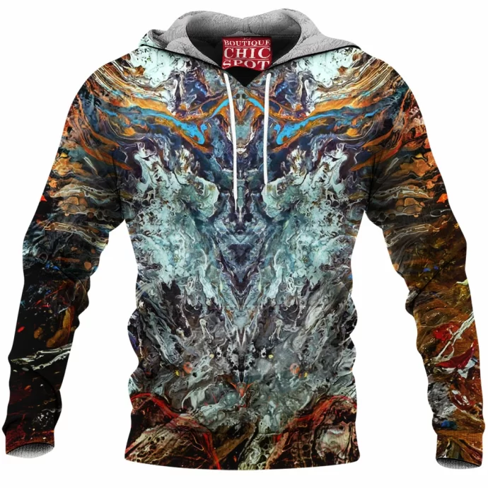 Psychedelic Rorschach Untitled Fleece Hoodie