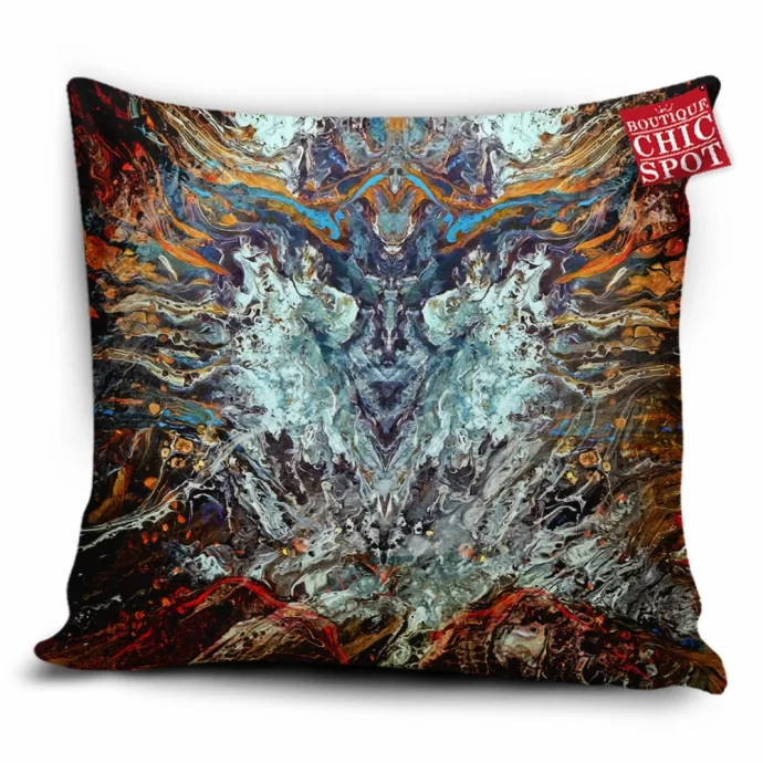 Psychedelic Rorschach Untitled Pillow Cover