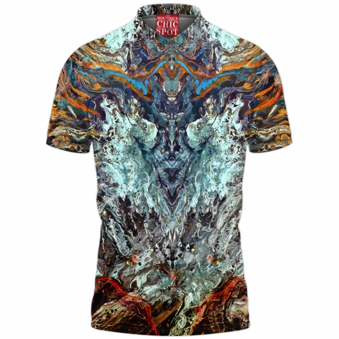 Psychedelic Rorschach Untitled Polo Shirt