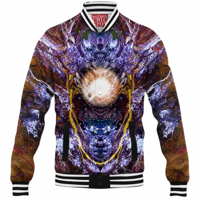 Psychedelic Rorschach Untitled Baseball Jacket