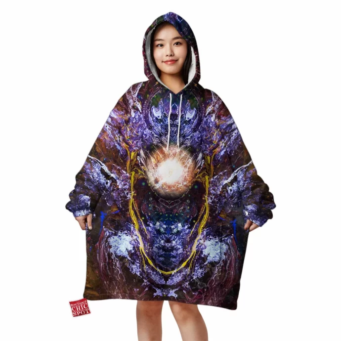 Psychedelic Rorschach Untitled Blanket Hoodie