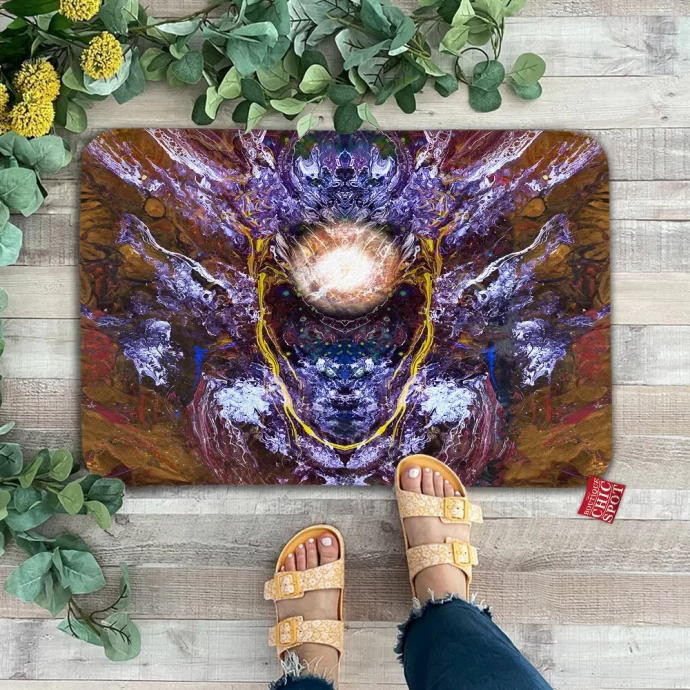 Psychedelic Rorschach Untitled Doormat