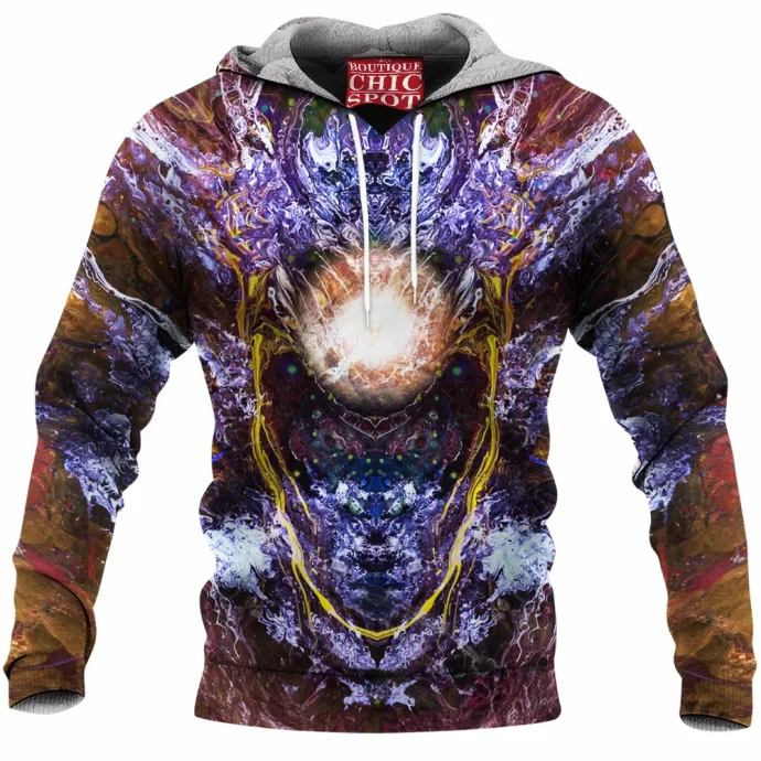 Psychedelic Rorschach Untitled Fleece Hoodie