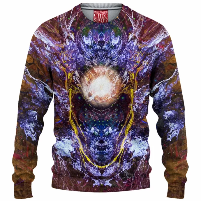 Psychedelic Rorschach Untitled Knitted Sweater