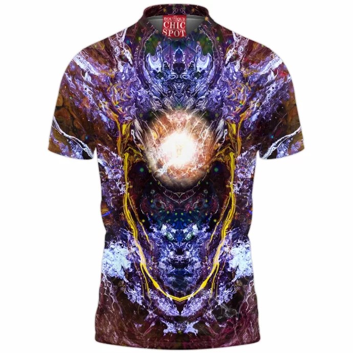 Psychedelic Rorschach Untitled Polo Shirt