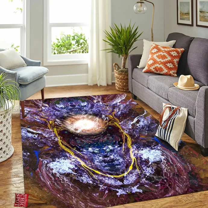 Psychedelic Rorschach Untitled Rectangle Rug