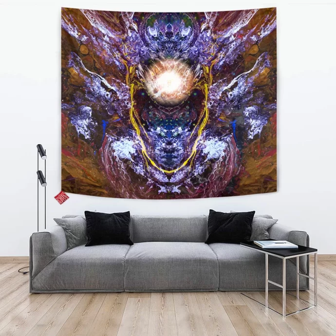 Psychedelic Rorschach Untitled Tapestry