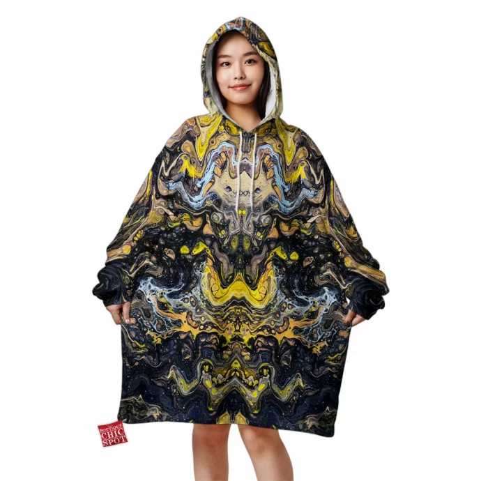 Digital Edit Of Acrylic Painting Untitled Blanket Hoodie