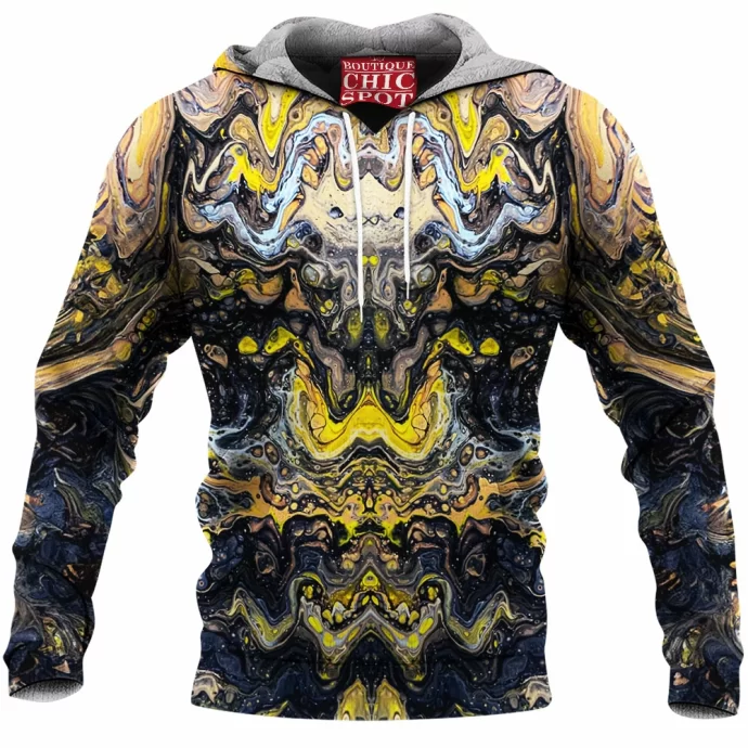 Digital Edit Of Acrylic Painting Untitled Fleece Hoodie