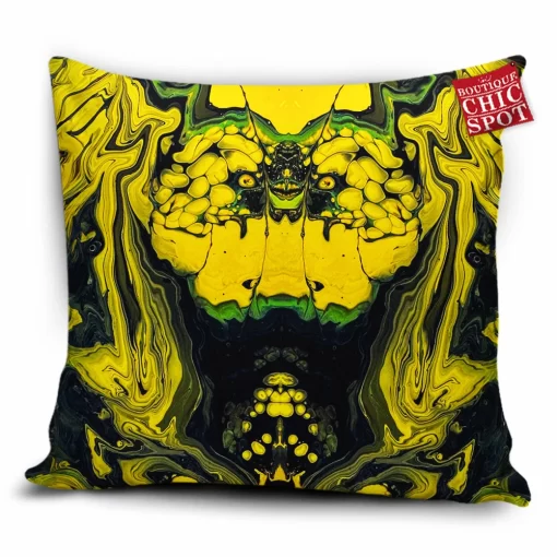 Digital Edit Of Acrylic Painting Untitled Pillow Cover