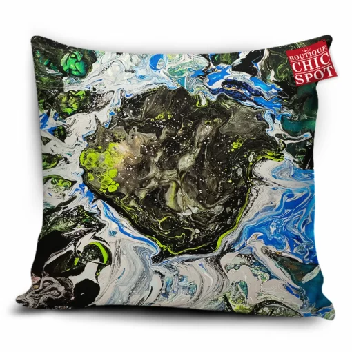 Acrylic Fluid Painting Untitled Pillow Cover