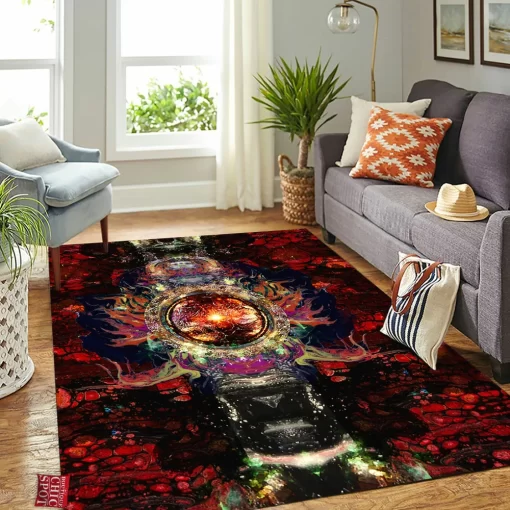 Psychedelic Rorschach Untitled Rectangle Rug