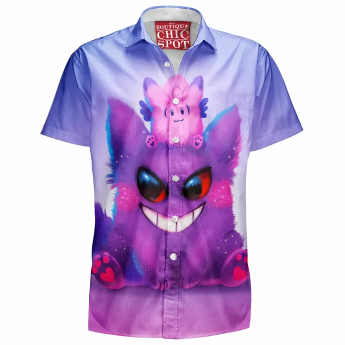 Gengar And Clefable Hawaiian Shirt