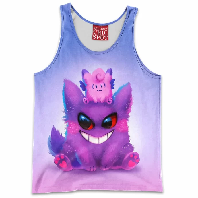 Gengar And Clefable Tank Top