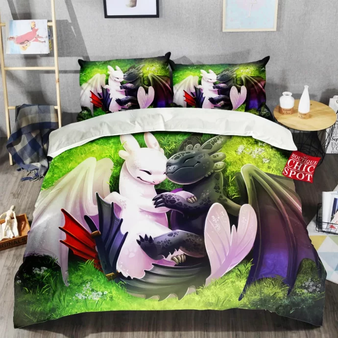 Night And Light Fury Bedding Set