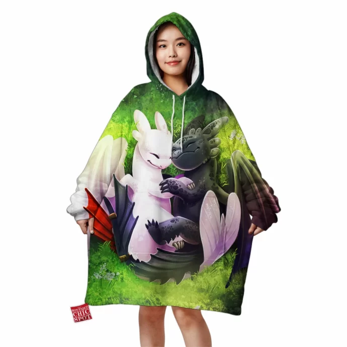 Night And Light Fury Blanket Hoodie