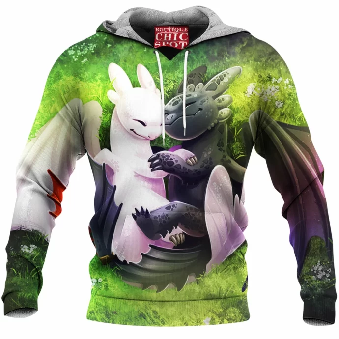 Night And Light Fury Fleece Hoodie