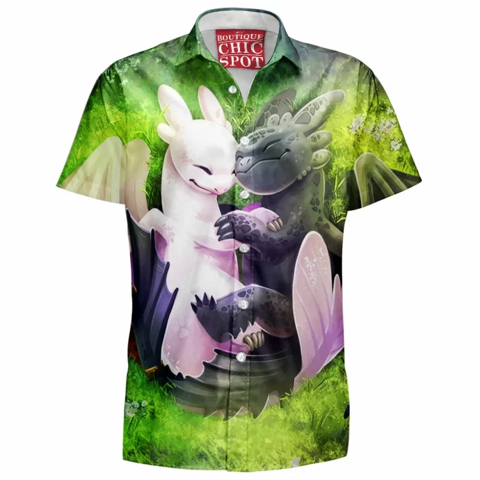 Night And Light Fury Hawaiian Shirt