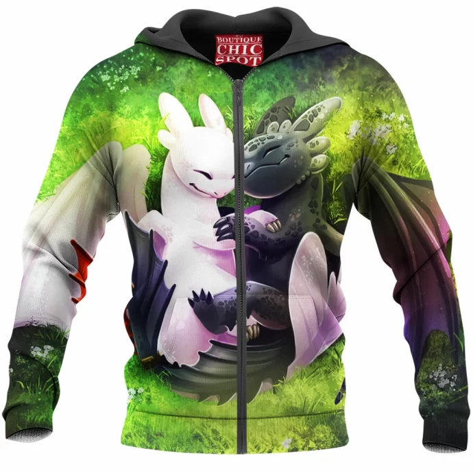 Night And Light Fury Zip Hoodie