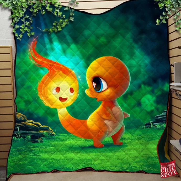 Charmander Quilt Blanket