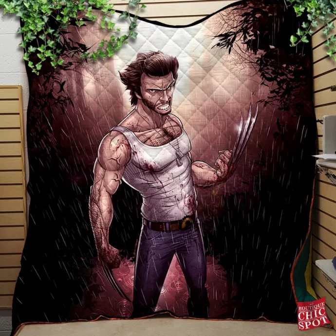 Wolverine Quilt Blanket