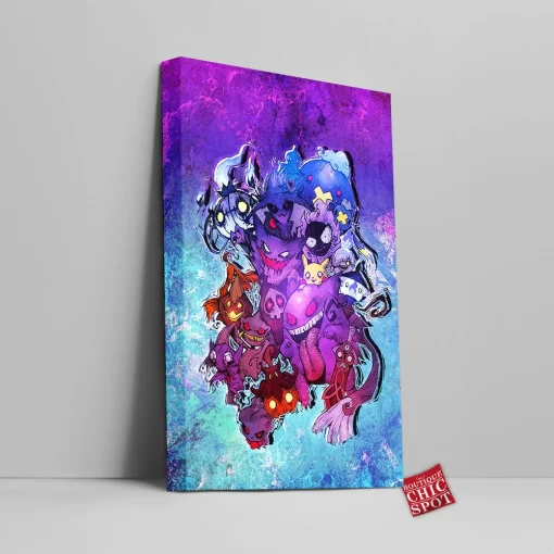 Ghost Type Canvas Wall Art