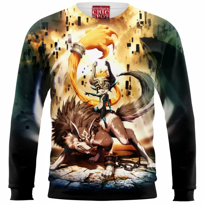 Zelda Midna And Wolf Link Sweatshirt