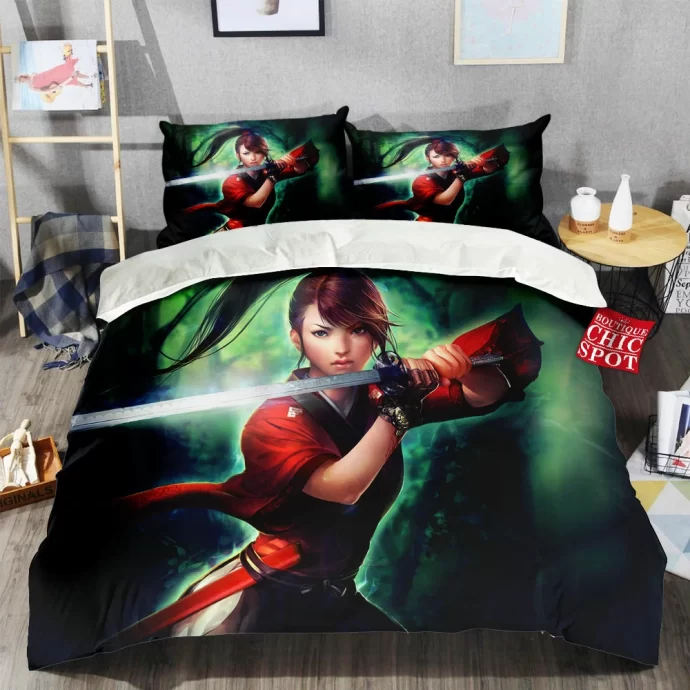 Samurai Girl Bedding Set