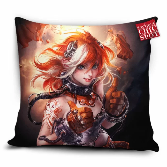 Cyberpunk Girl Pillow Cover