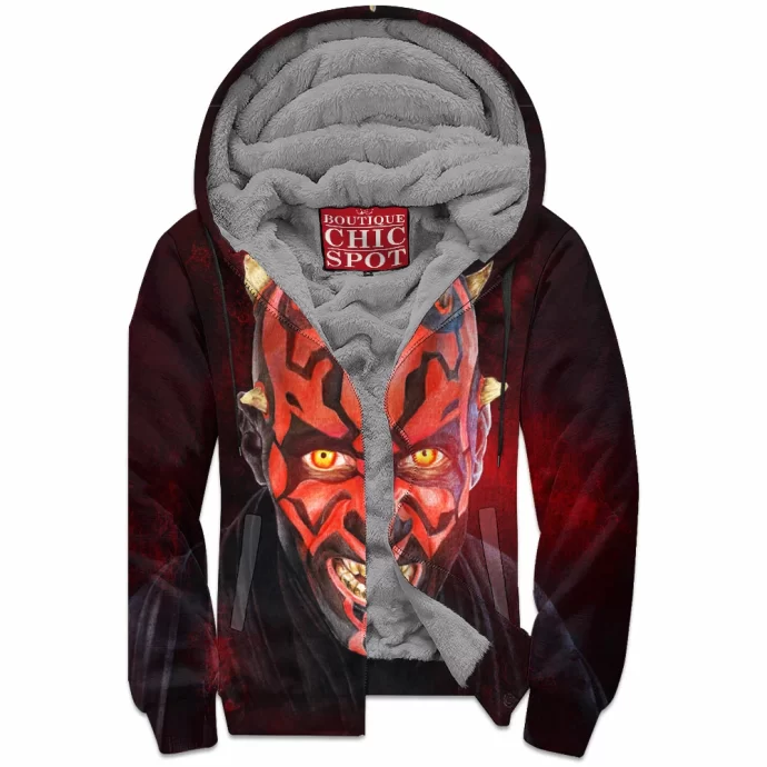 Darth Maul Zip Fleece Hoodie