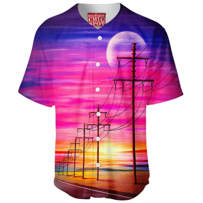 Oceanside Sunset Baseball Jersey