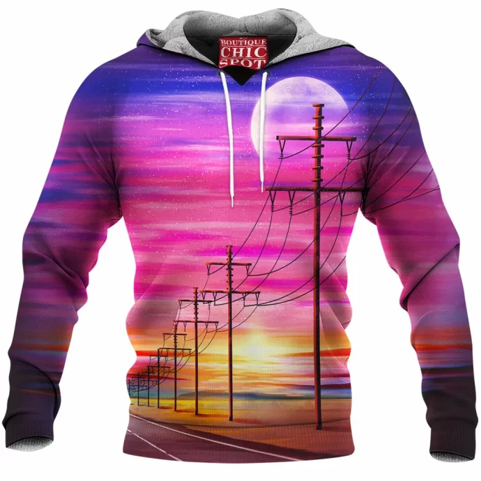 Oceanside Sunset Fleece Hoodie