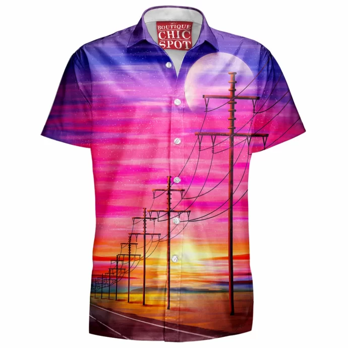 Oceanside Sunset Hawaiian Shirt