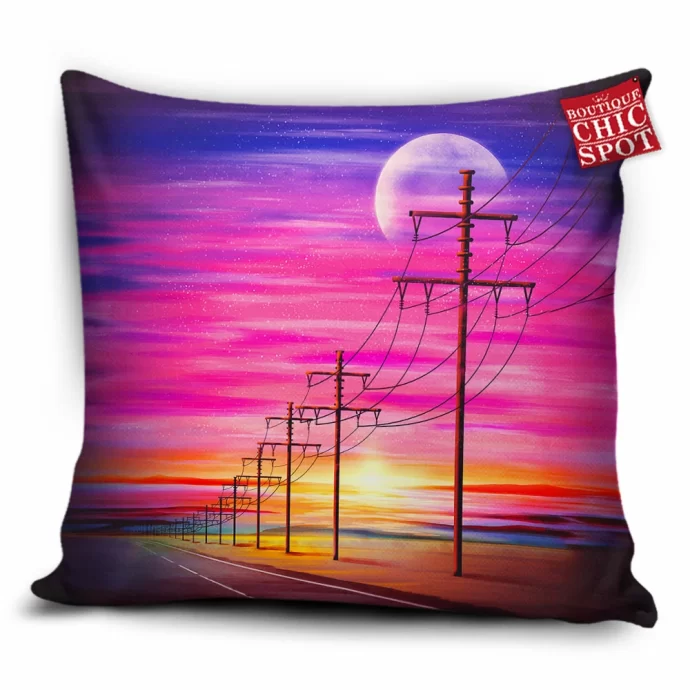 Oceanside Sunset Pillow Cover