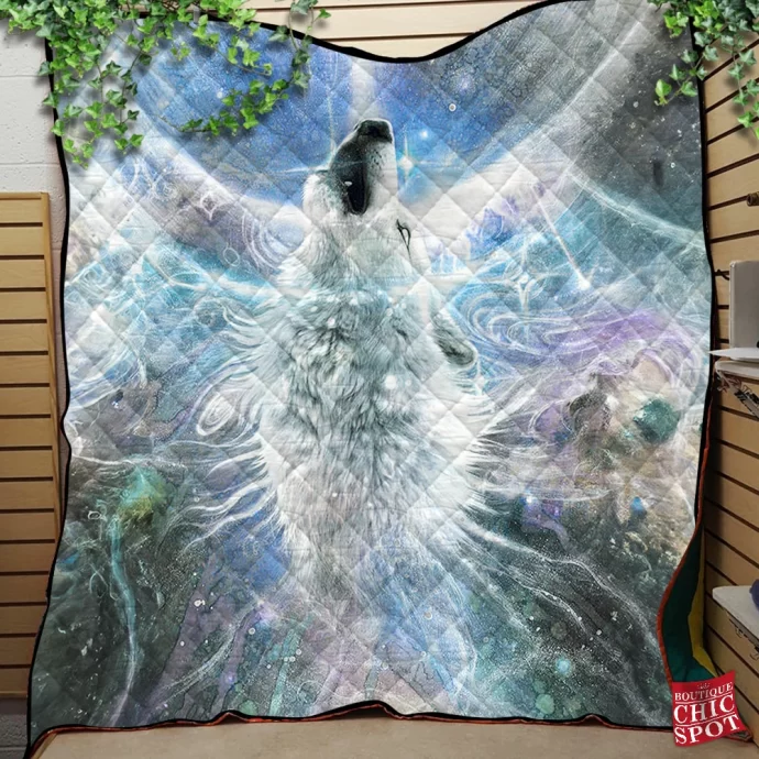 Wolf Quilt Blanket