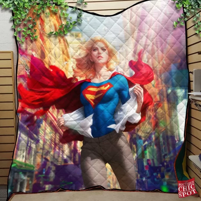 Supergirl Quilt Blanket