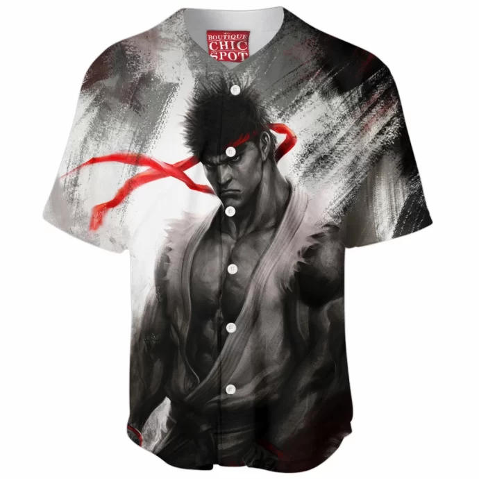 Ryu Street Fighter Baseball Jersey