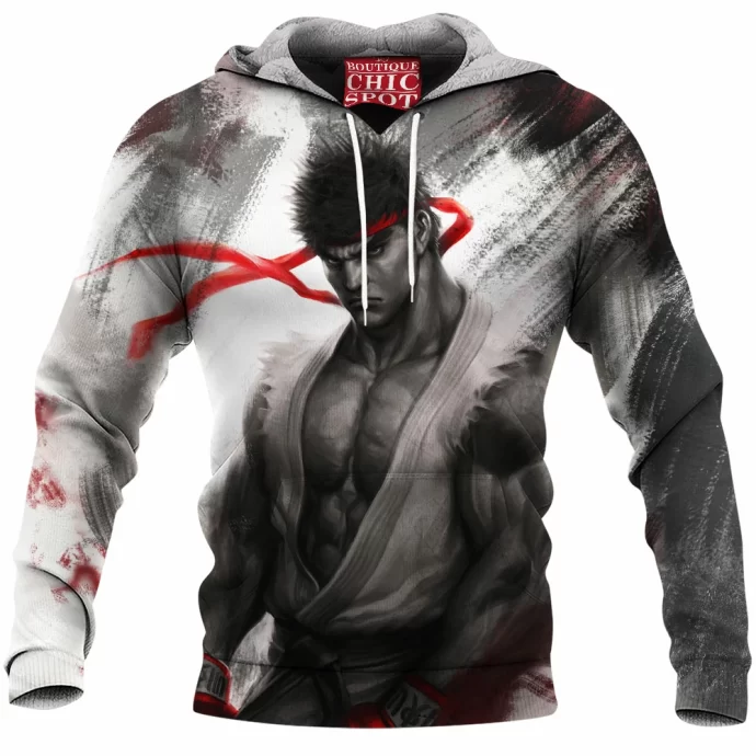 Ryu Street Fighter Fleece Hoodie