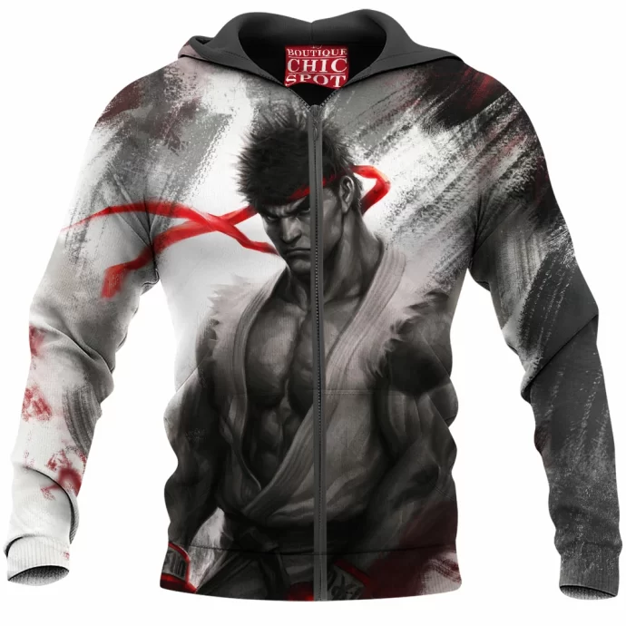 Ryu Street Fighter Zip Hoodie