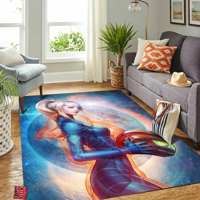 Samus Aran Rectangle Rug