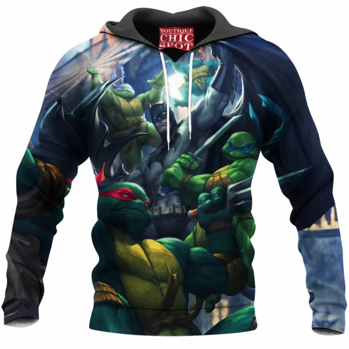 Batman And Tmnt Hoodie