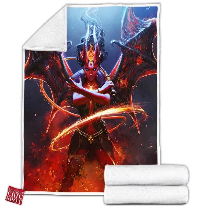 Queen Of Pain Fleece Blanket