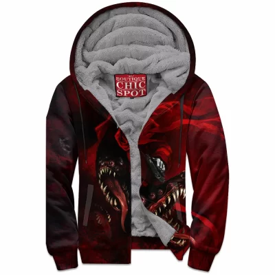 Anime Zip-Fleece-Hoodie, Alucard Zip-Fleece-Hoodie, Hellsing Zip-Fleece-Hoodie