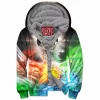 Dragon Zip-Fleece-Hoodie, Fantasy Zip-Fleece-Hoodie